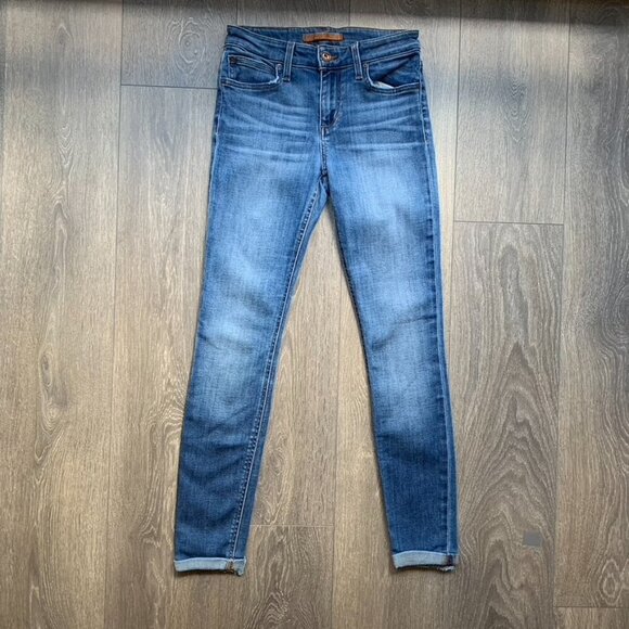 Joe's Jeans Women's Skinny Jeans Icon Ankle Denim Rolled Cuff Hem Blue - Picture 8 of 14